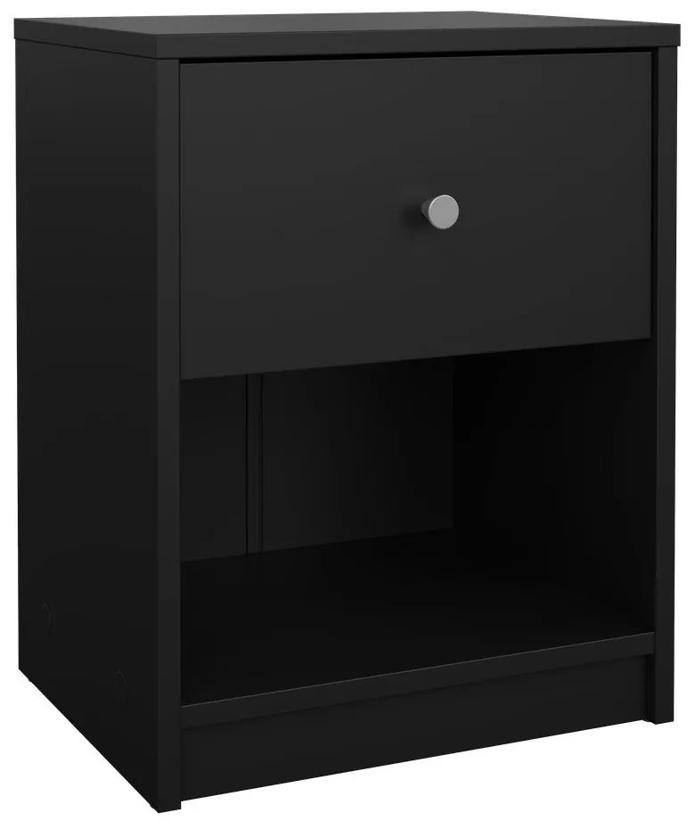Черно нощно шкафче May – Tvilum