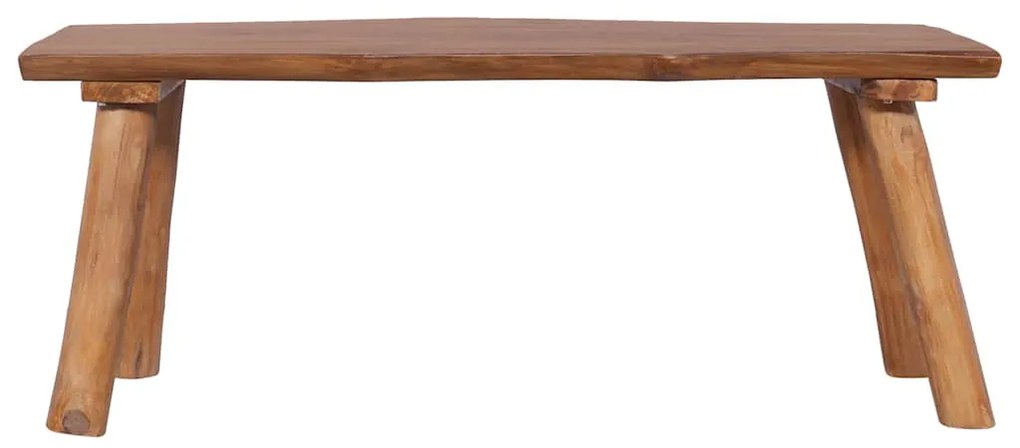 288817 vidaXL Градинска пейка, 120 см, тиково дърво масив