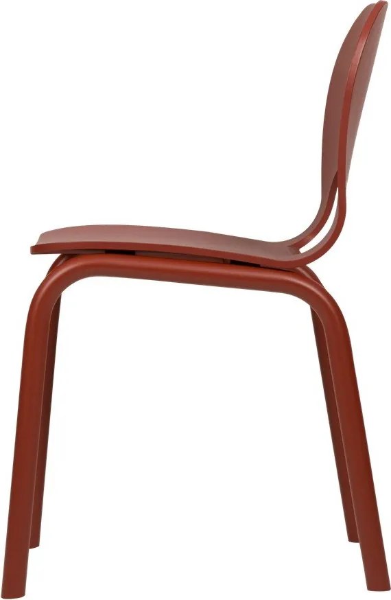 Червен трапезен стол Atto – noo.ma