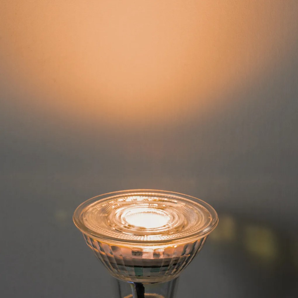 Комплект от 5 GU10 50мм 3-степенни димируеми LED крушки по Келвин Ярки 4.9W 450 lm 2000-2700K