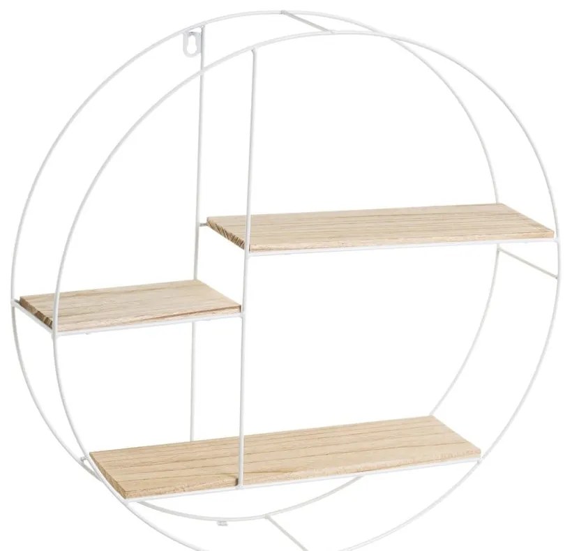 Бял естествен двуетажен рафт от масивна дървесина от Pavlovnia - Casa Selección