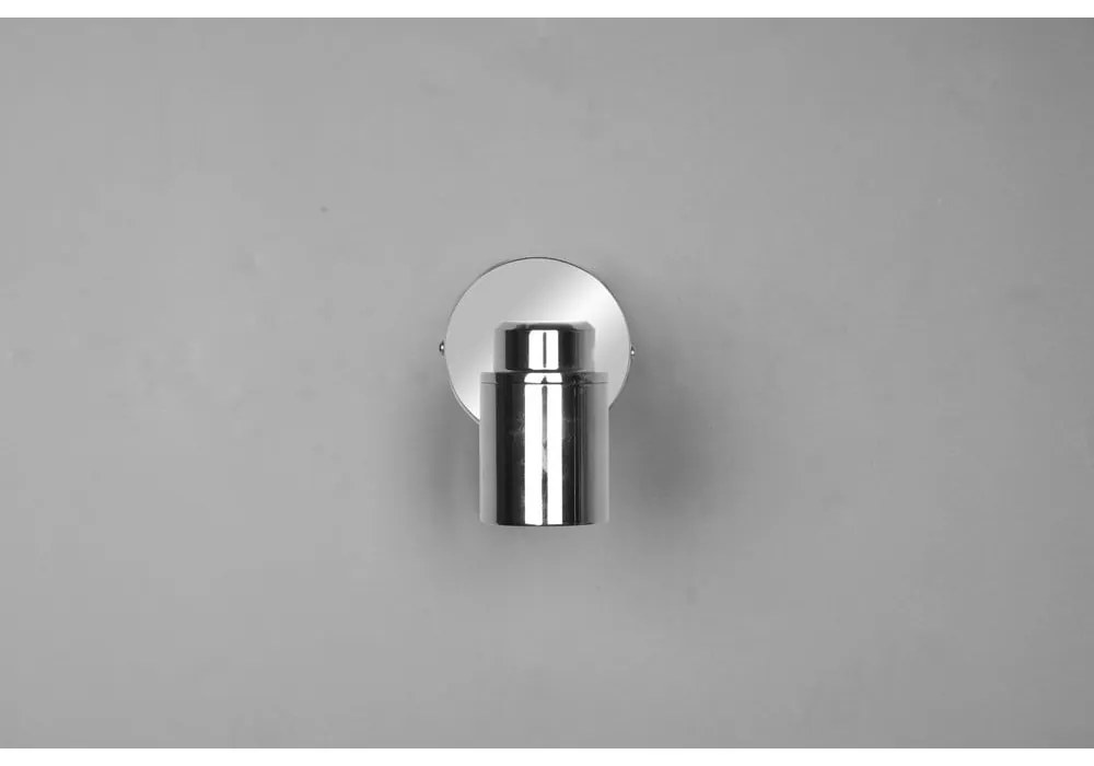 Метален прожектор в лъскаво-сребрист цвят 10x9 cm Angelo - Trio