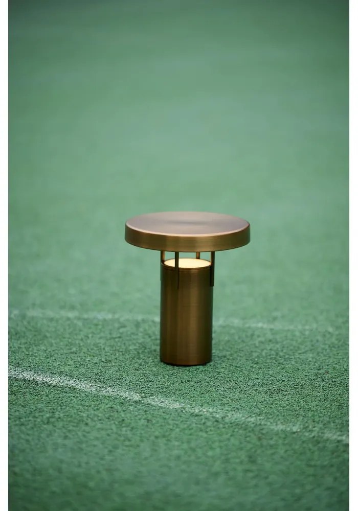 LED затъмняваща се настолна лампа бронзова (височина 20 cm) BringMe – Hübsch