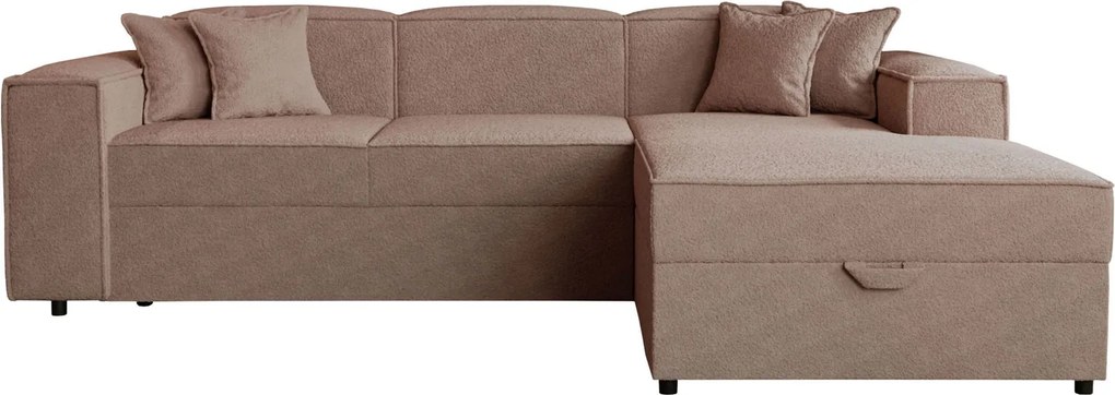 Ъглов диван Santos-Кафяв десен