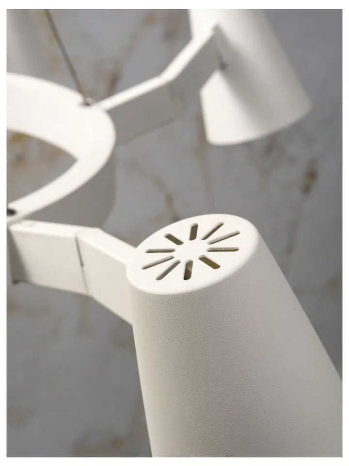 Бяла висяща лампа за 5 крушки Biarritz - it's about RoMi