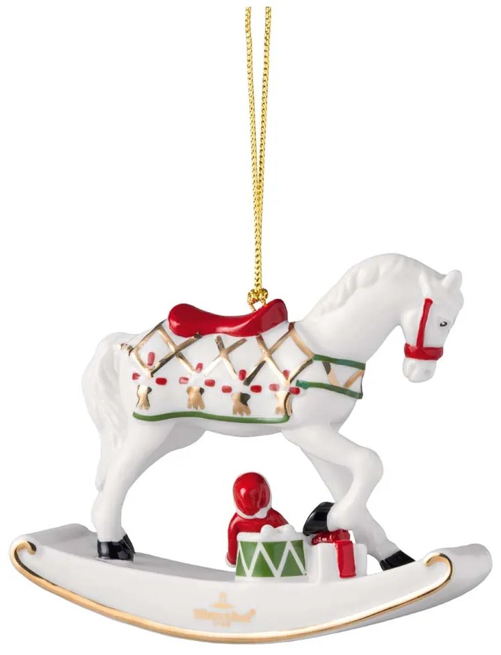 CHRISTMAS CLASSICS ROCKING HORSE КОЛЕДНА ВИСУЛКА ЗА ЕЛХА КОНЧЕ 10 СМ