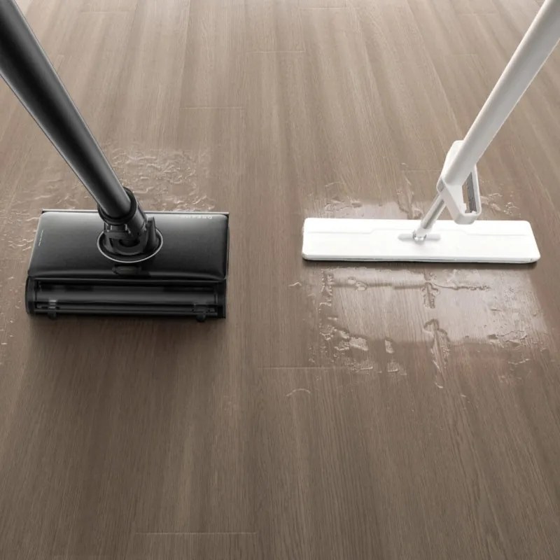 Вертикална прахосмукачка Dreame Z30 AquaCycle VZV77B, 855W, 310AW, 150000 об/мин, 3 степени, 0.32/0.4/0.6 л, 90 мин, HEPA H14, LED, Безчетков мотор, Черен