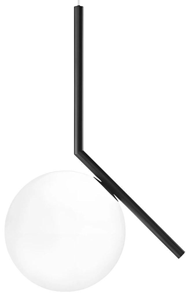 Пендел- СТЪКЛЕНА топка G107-1W BLACK WHITE