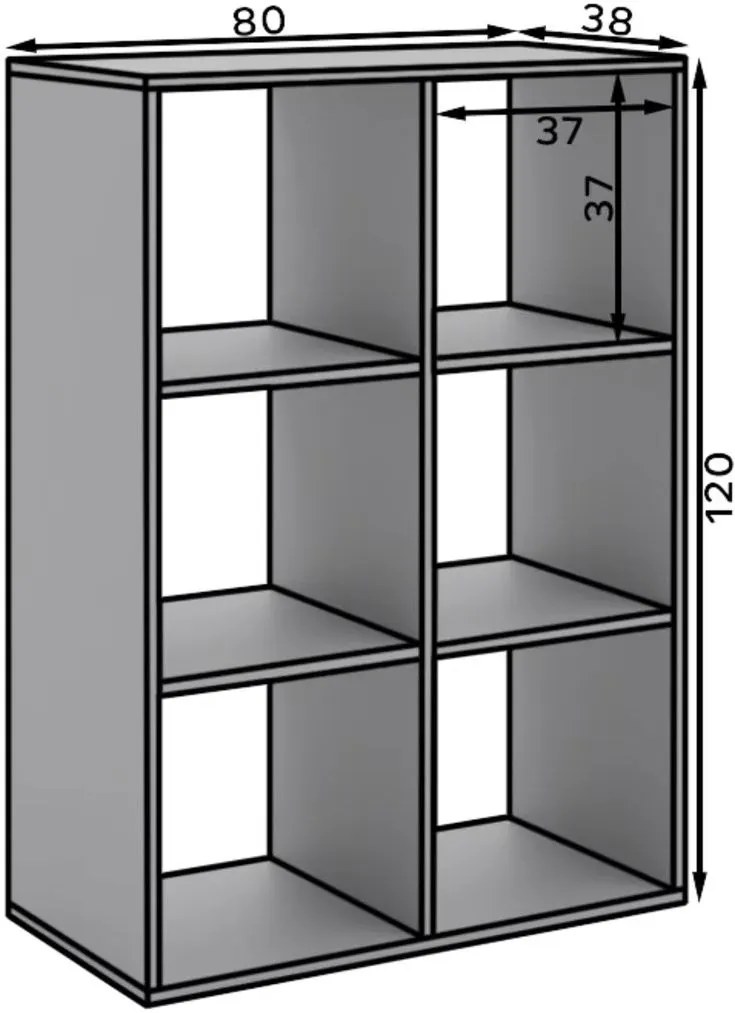 Стелаж Leoce II-Черен