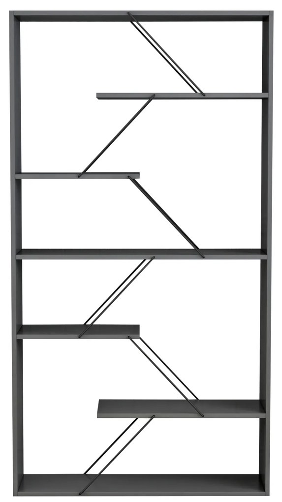 Библиотека Тарс 84х157 - HM2240.20 сив цвят