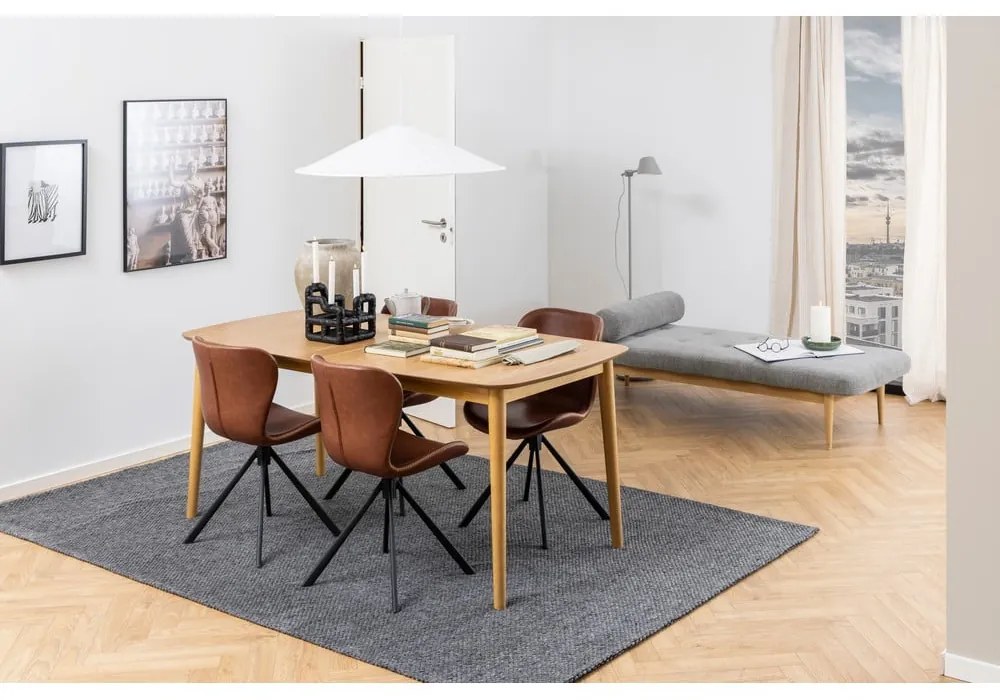 Кафяв трапезен стол в цвят коняк Batilda - Actona