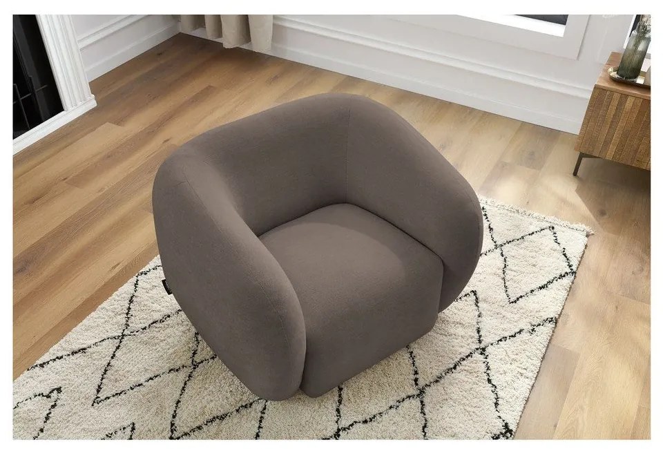 Светлокафяво кресло Celine – Bobochic Paris