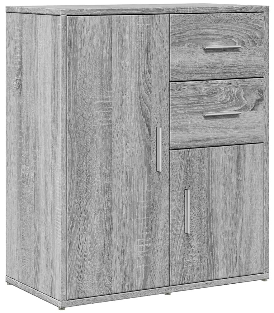 840483 vidaXL Сайдборд, сив сонома, 60x31x70 см, инженерно дърво
