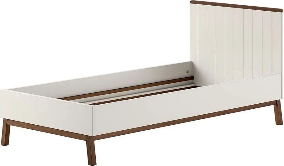 Бежово детско легло 90x200 cm от масивен бор без ламелно дъно Sezane – Vipack