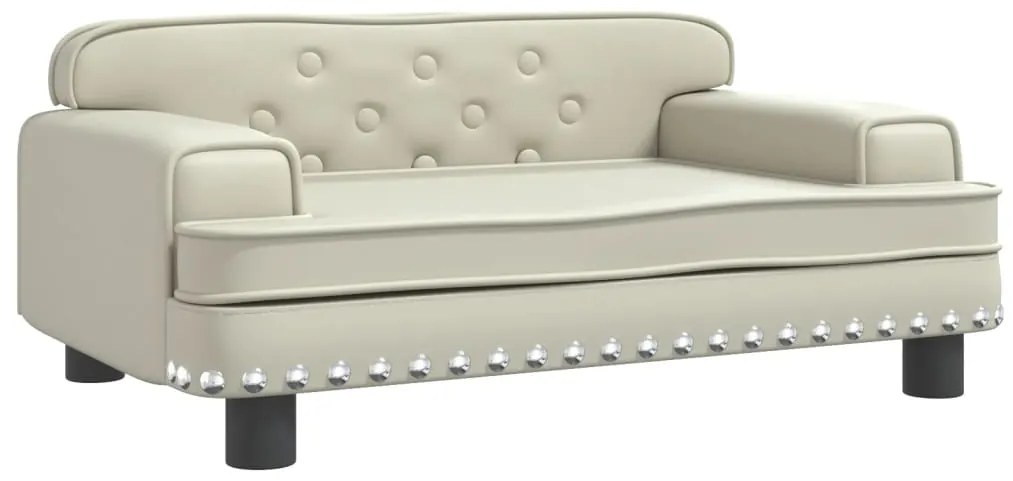 3196301 vidaXL Детски диван кремав 70x45x30 см изкуствена кожа