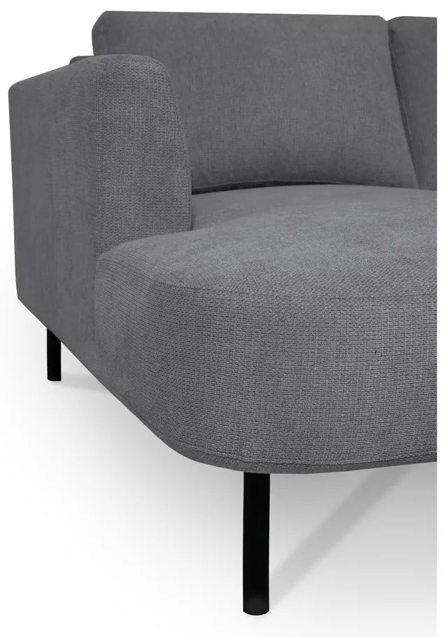 Тъмносив ъглов диван (десен ъгъл/"U" форма) Hero – Scandic