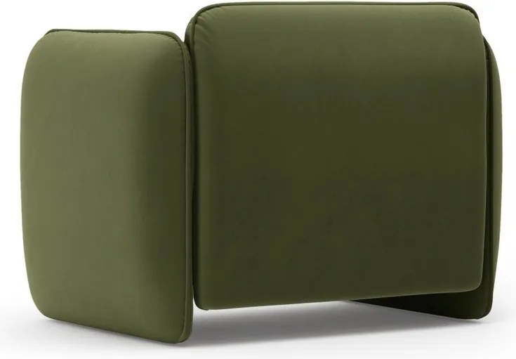 Зелено кадифено кресло Georgia – Micadoni