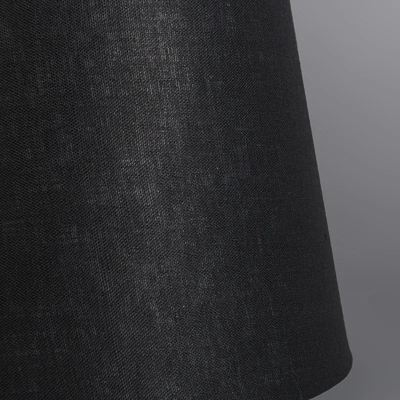 Абажур от лен черен 25/16