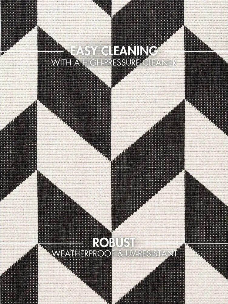 Черен/кремав килим за открито и закрито 120x170 cm Haringey Terrick – Ted Baker