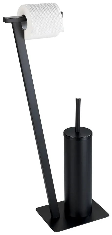 Черна стойка за тоалетна Lirio Rivazza - Wenko
