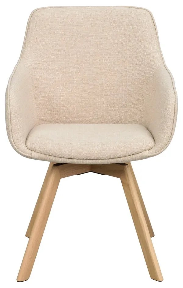 Бежови тапицирани трапезни столове в комплект 2 бр. Alison – Rowico