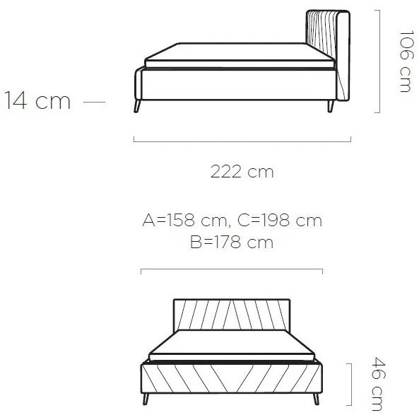 Тапицирано легло Calisty-Mple-160 x 200