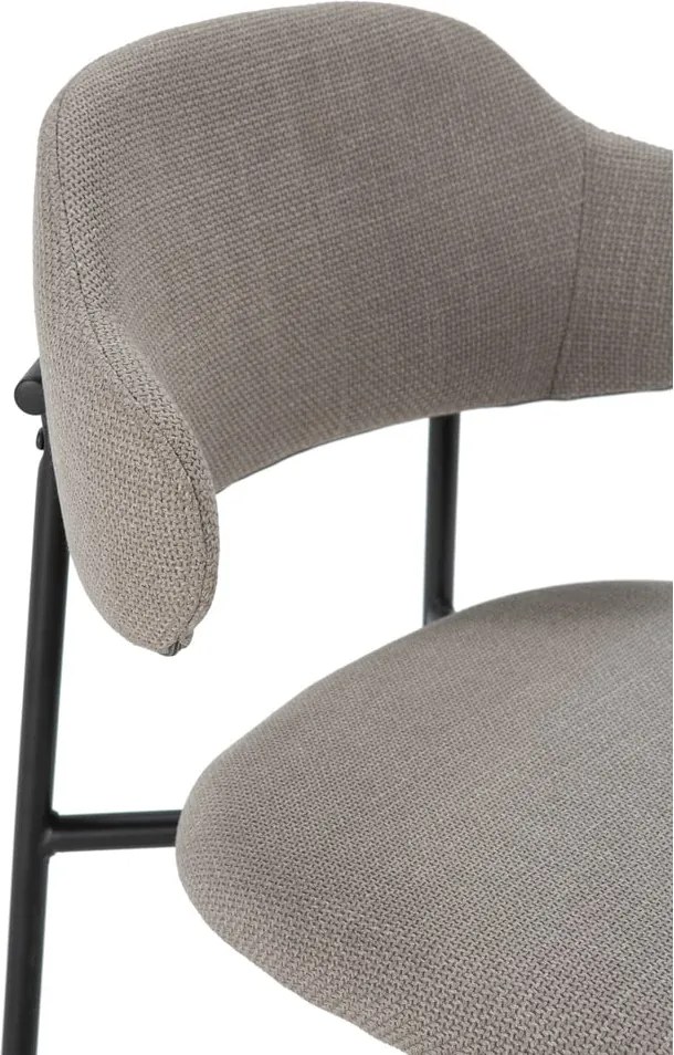 Светлосиви трапезни столове в комплект от 4 бр. Adriel – Marckeric