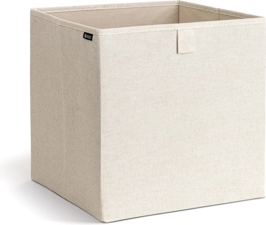 Бежова текстилна кутия за съхранение 32x31,5x31,5 cm Soft Storage Cube – Bigso