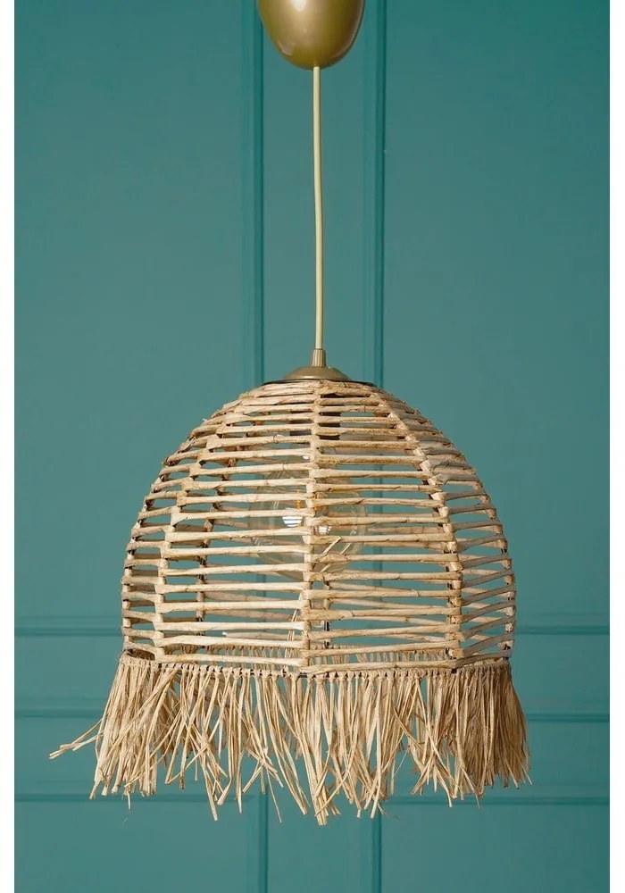 Светлокафяво висящо осветително тяло ø 30 cm – Opviq lights