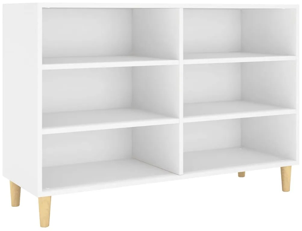 806031 vidaXL Сайдборд, бял, 103,5x35x70 см, инженерно дърво