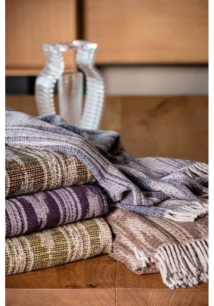 Тъмнозелено одеяло със съдържание на памук , 140 x 180 cm Zanzibar - Euromant