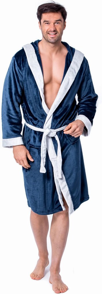 Мъжки халат Comfort Navy