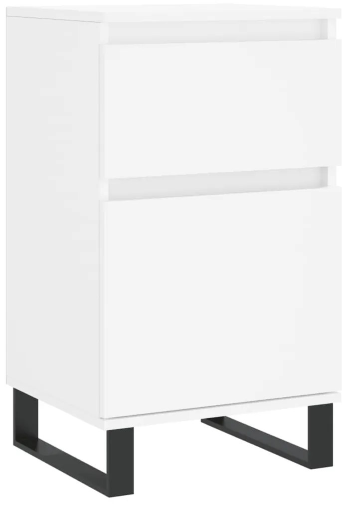 831164 vidaXL Бюфет бял 40x35x70 см инженерно дърво