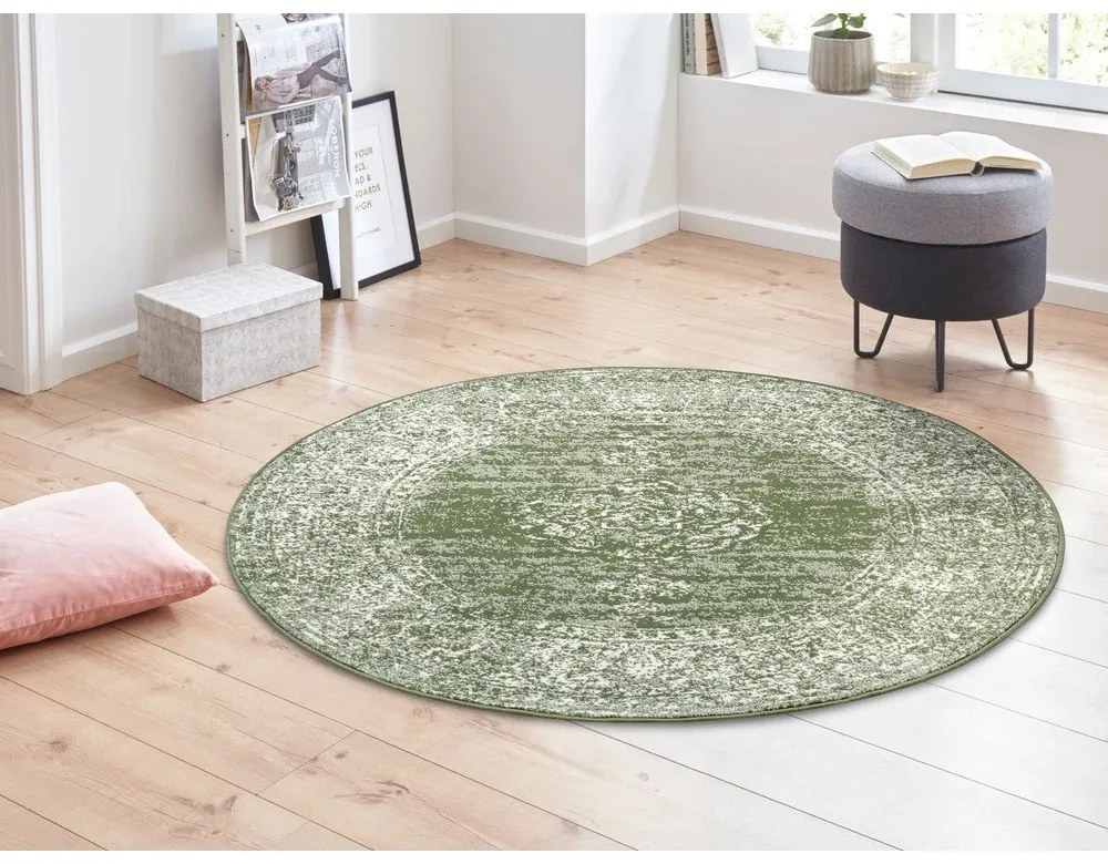 Зелен кръгъл килим ø 160 cm Méridional - Hanse Home