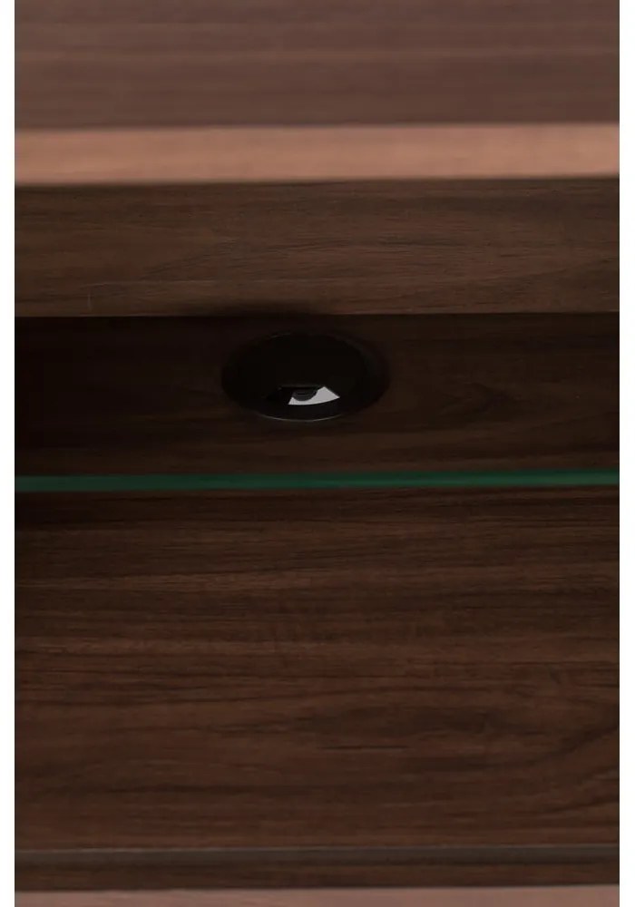 Кафяв скрин с чекмеджета и плъзгащи се врати Barbier - Zuiver