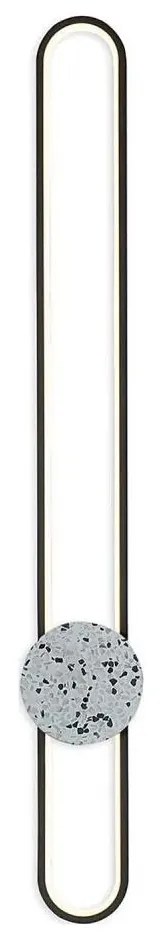 LED стенен аплик FLORENTYNA LED/24W/230V 4000K черен/бял