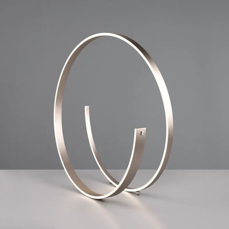 Сива LED подова лампа с гласово управление/ управление чрез мобилно приложение с метален абажур (височина 75 cm) Cinardi – CINQUE