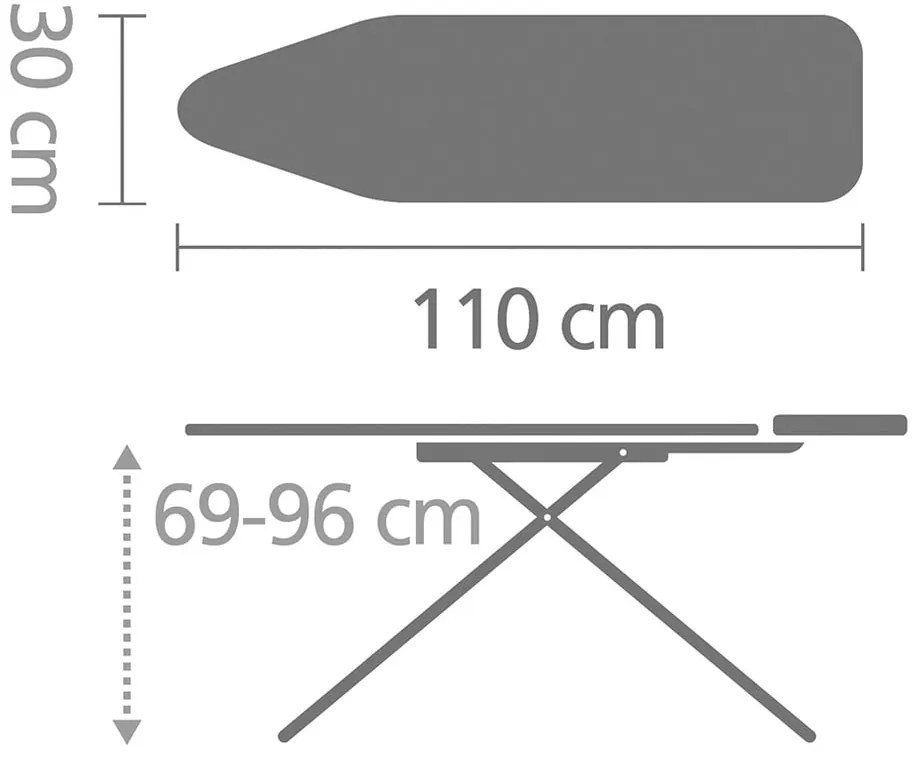 Дъска за гладене Denim Black A – Brabantia