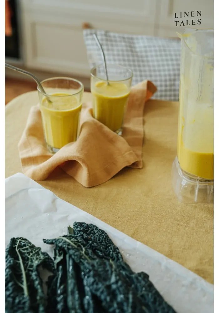 Жълти подложки от плат в комплект от 4 - Linen Tales