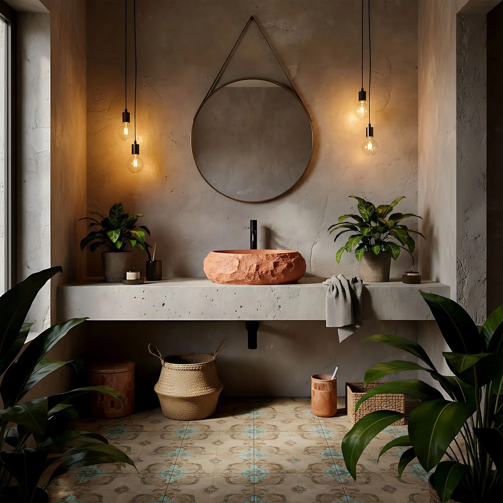 Умивалник за плот Mika Terracotta