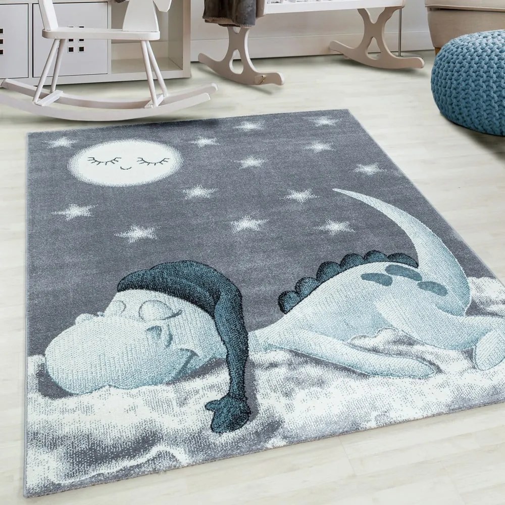 Синьо-сив детски килим 160x230 cm Bambi – Ayyildiz Carpets