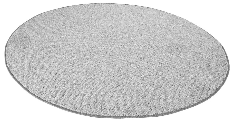 Сив кръгъл килим ø 200 cm Wolly – BT Carpet