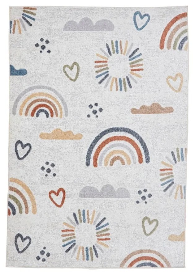 Кремав детски килим 80x150 cm Vida Kids Rainbow – Think Rugs