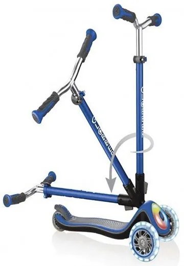 Globber  -  Тротинетка Elite Prime със светещи колела - Синя