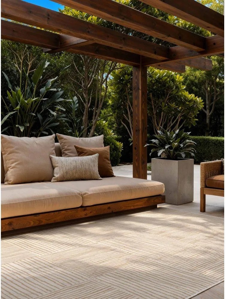 Кремав/в естествен цвят килим за открито и закрито 200x300 cm Haringey Nightingale – Ted Baker