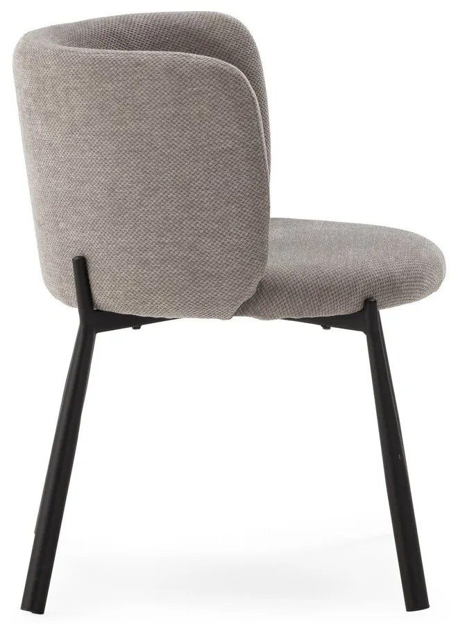 Сиви тапицирани трапезни столове в комплект 2 бр. Ginny – MOME