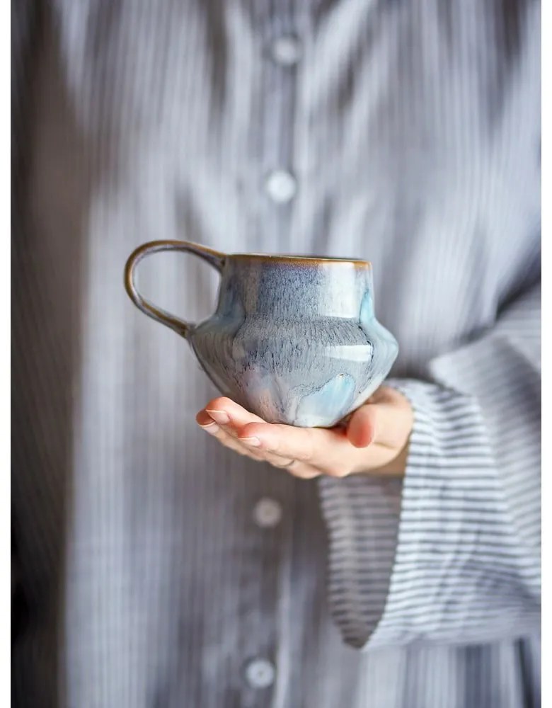 Светлосини глинени чаши в комплект от 4 бр. 300 ml Bessie – Bloomingville