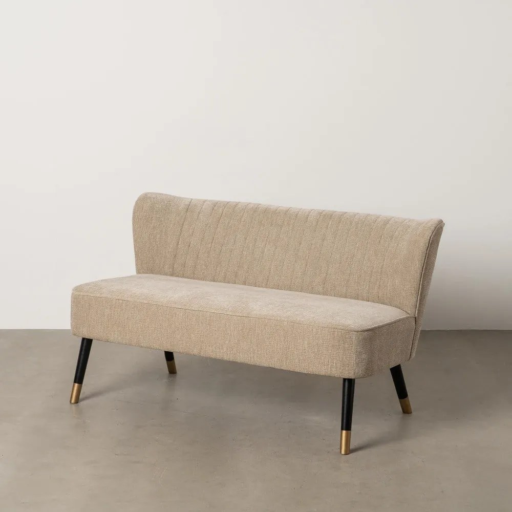 Бежов шенилов диван 134 cm Glam – Ixia