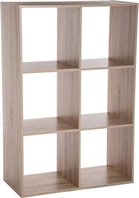 Рафт 5five Mix'n Modul, 6 отделения, MDF, 68x32x101 cm - Дървесен