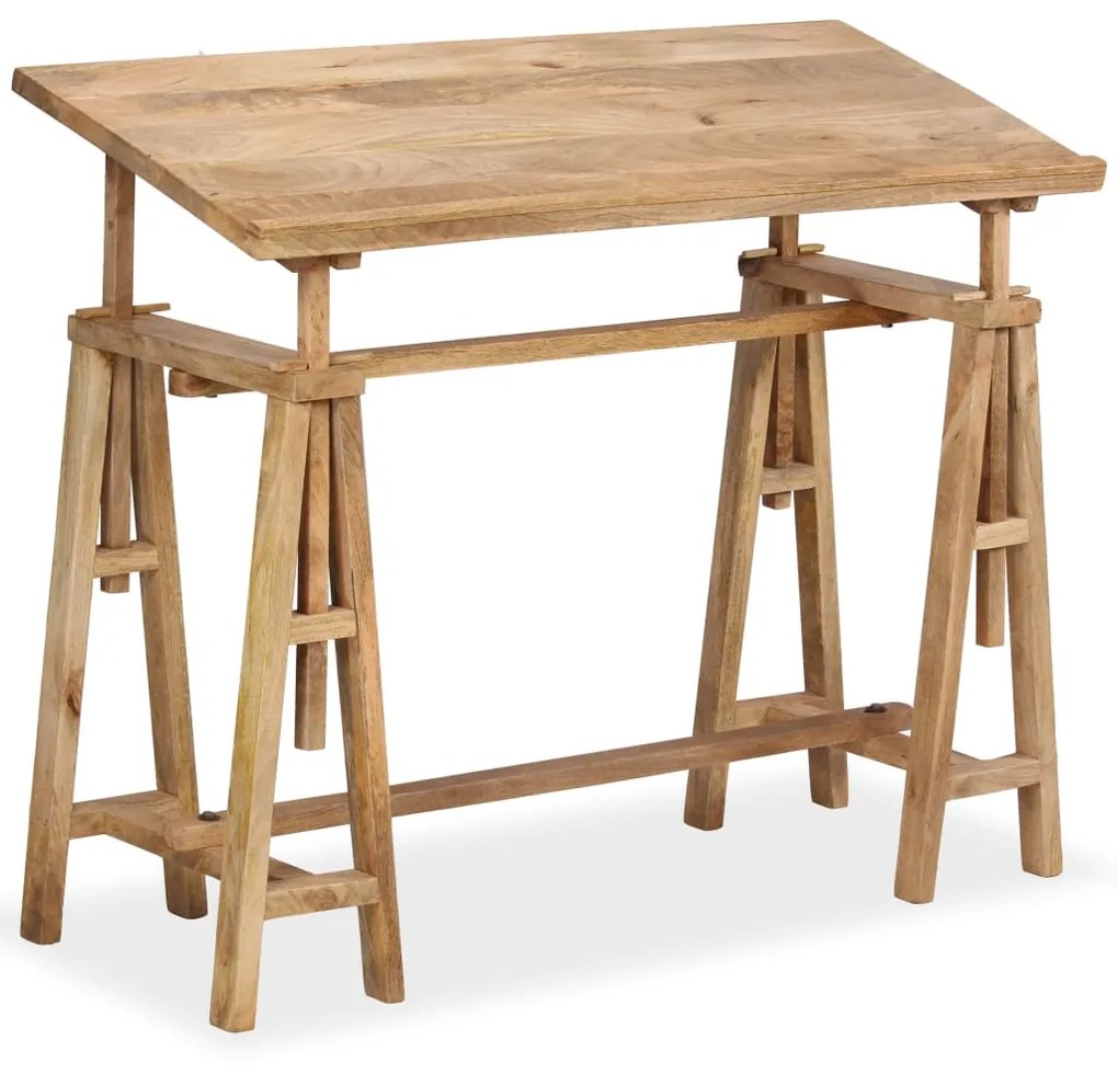 244948 vidaXL Чертожна маса, мангово дърво масив, 116x50x76 cм